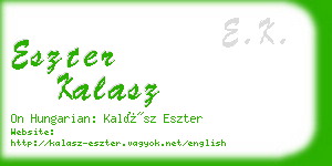 eszter kalasz business card